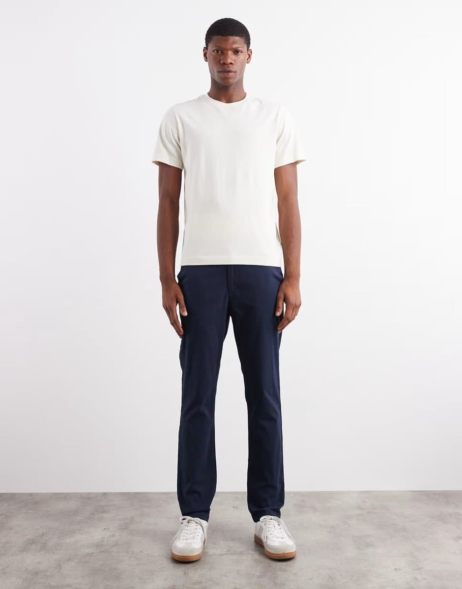 ASOS ASOS DESIGN slim chinos in navy