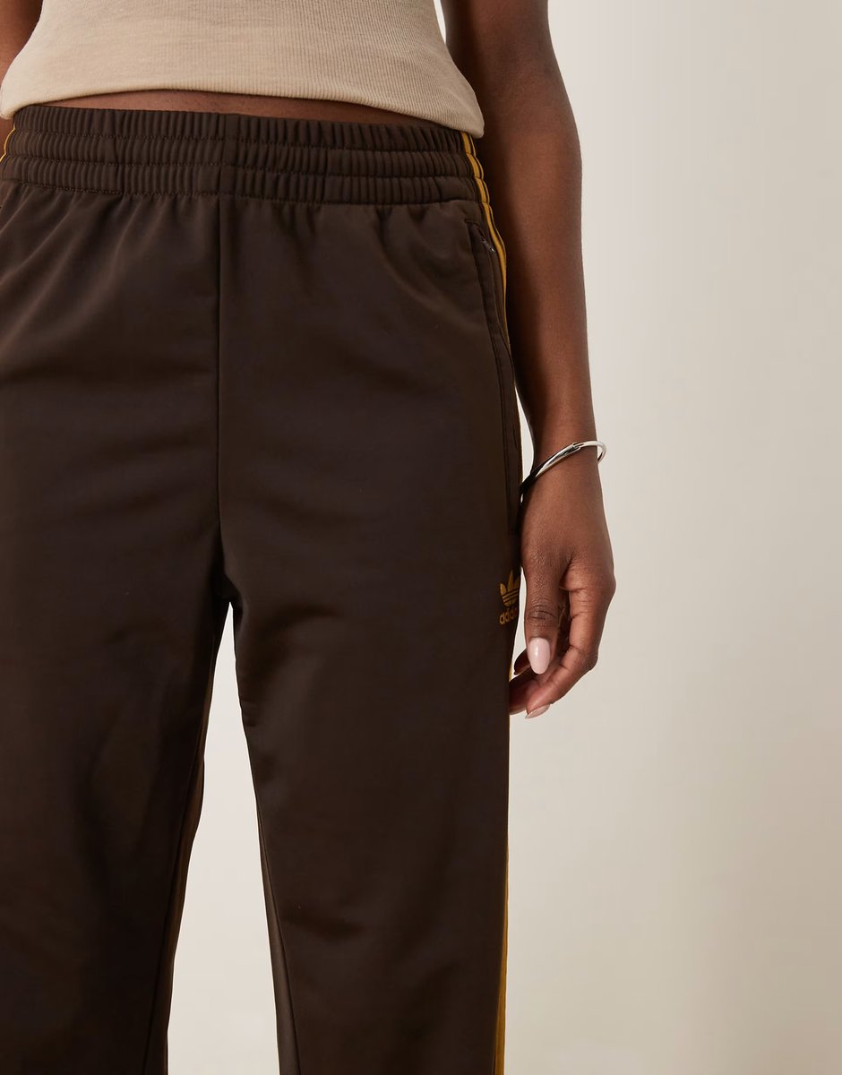 ASOS adidas Originals Firebird track pants in brown - 3