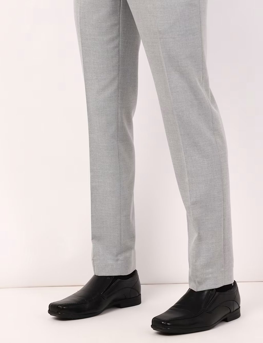 Marks & Spencer M&S OV PV Slim Trouser Light Grey Mix - 4