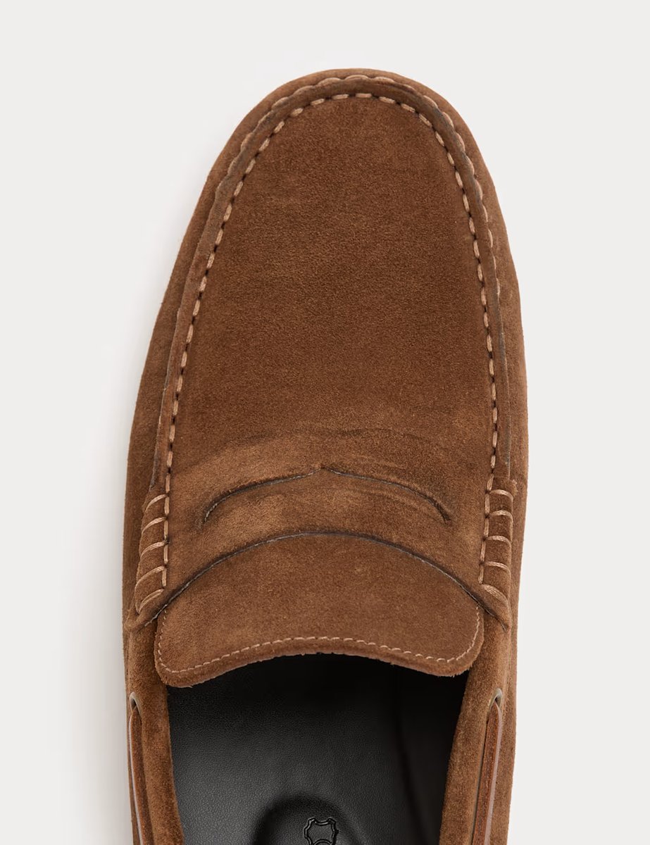 Marks & Spencer M&S Suede Driving Shoes Tan - 2