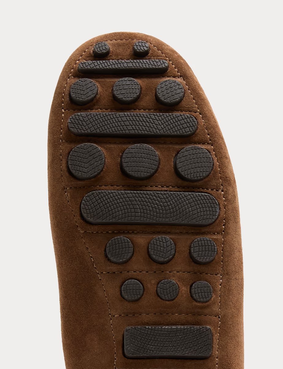 Marks & Spencer M&S Suede Driving Shoes Tan - 3