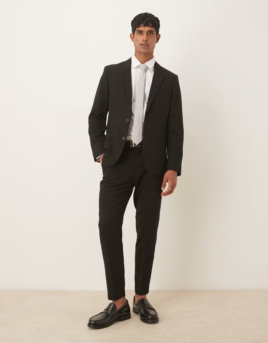 ASOS ASOS DESIGN slim suit jacket in black - 2