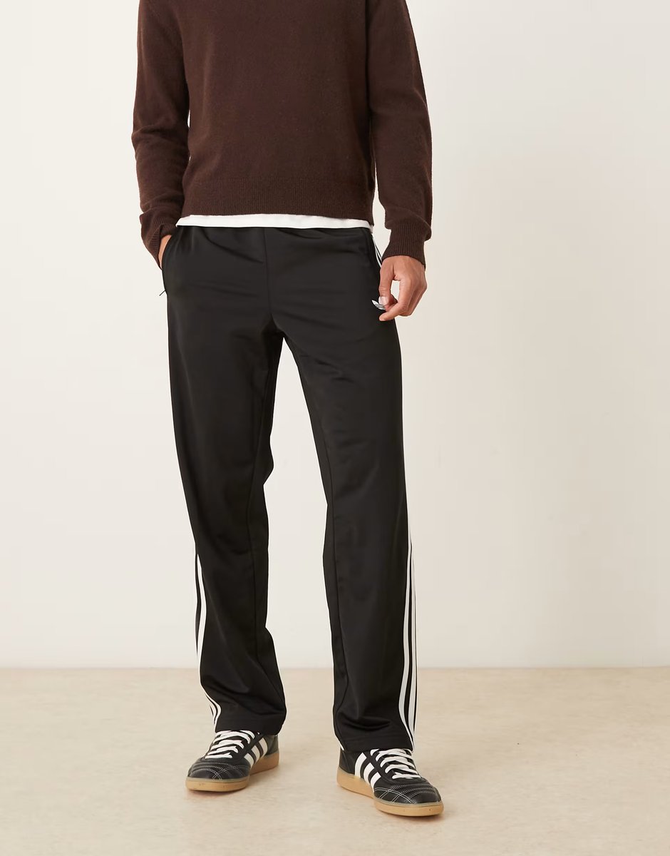 ASOS adidas Originals Firebird track pants in black - 3