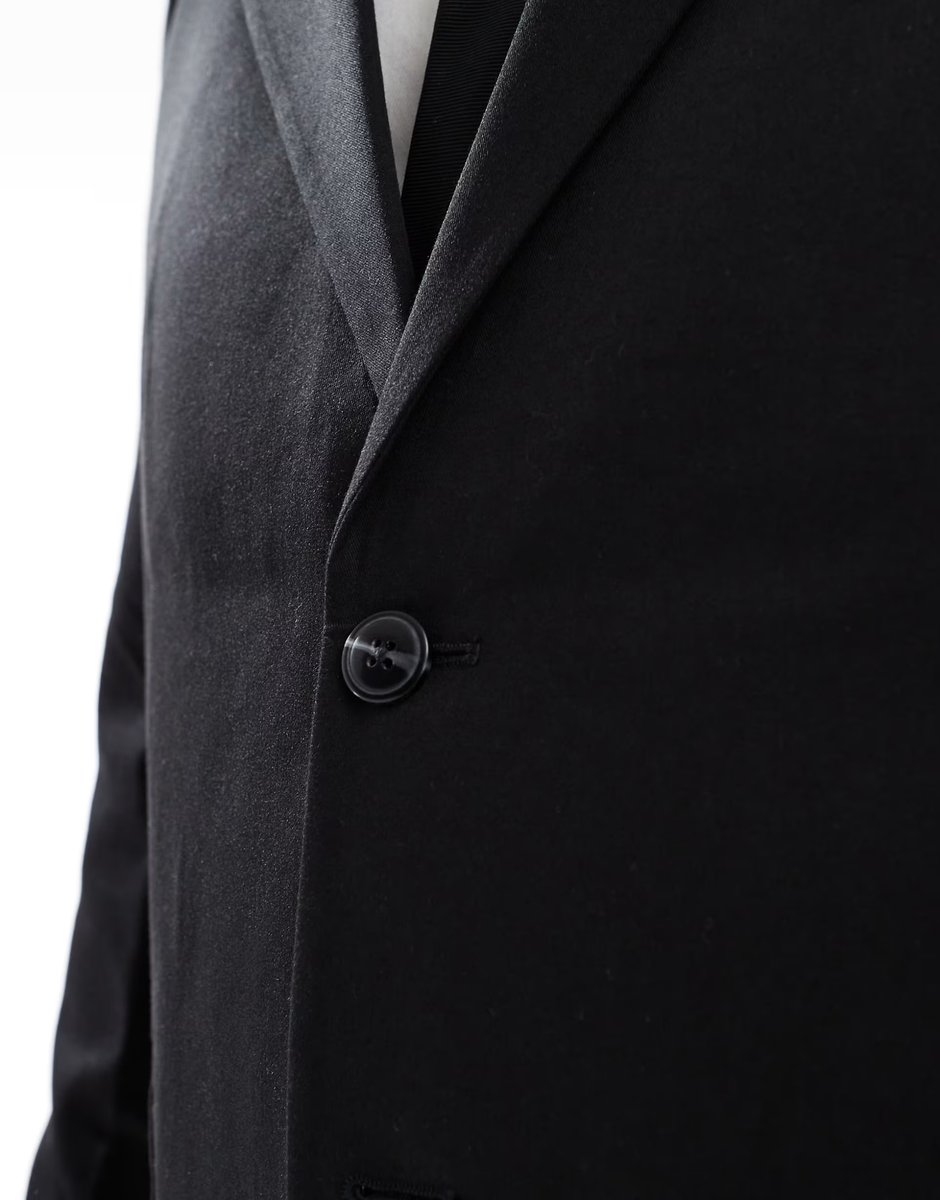 ASOS Jack & Jones Premium franco relaxed fit suit jacket in black - 2