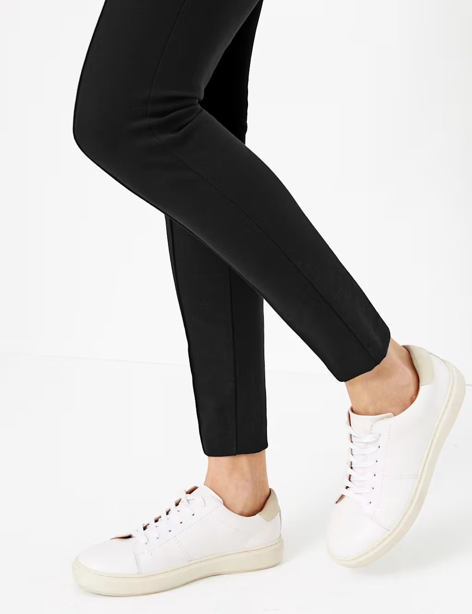 Marks & Spencer M&S Skinny Ankle Grazer Trousers Camel - 4