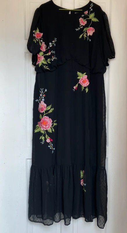ASOS ASOS embroidered floral dress size uk 22 - 2