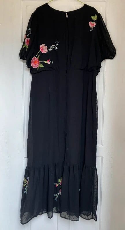 ASOS ASOS embroidered floral dress size uk 22 - 3