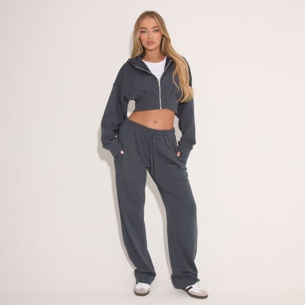 EGO EGO Drawstring Waist Joggers in Midnight Blue