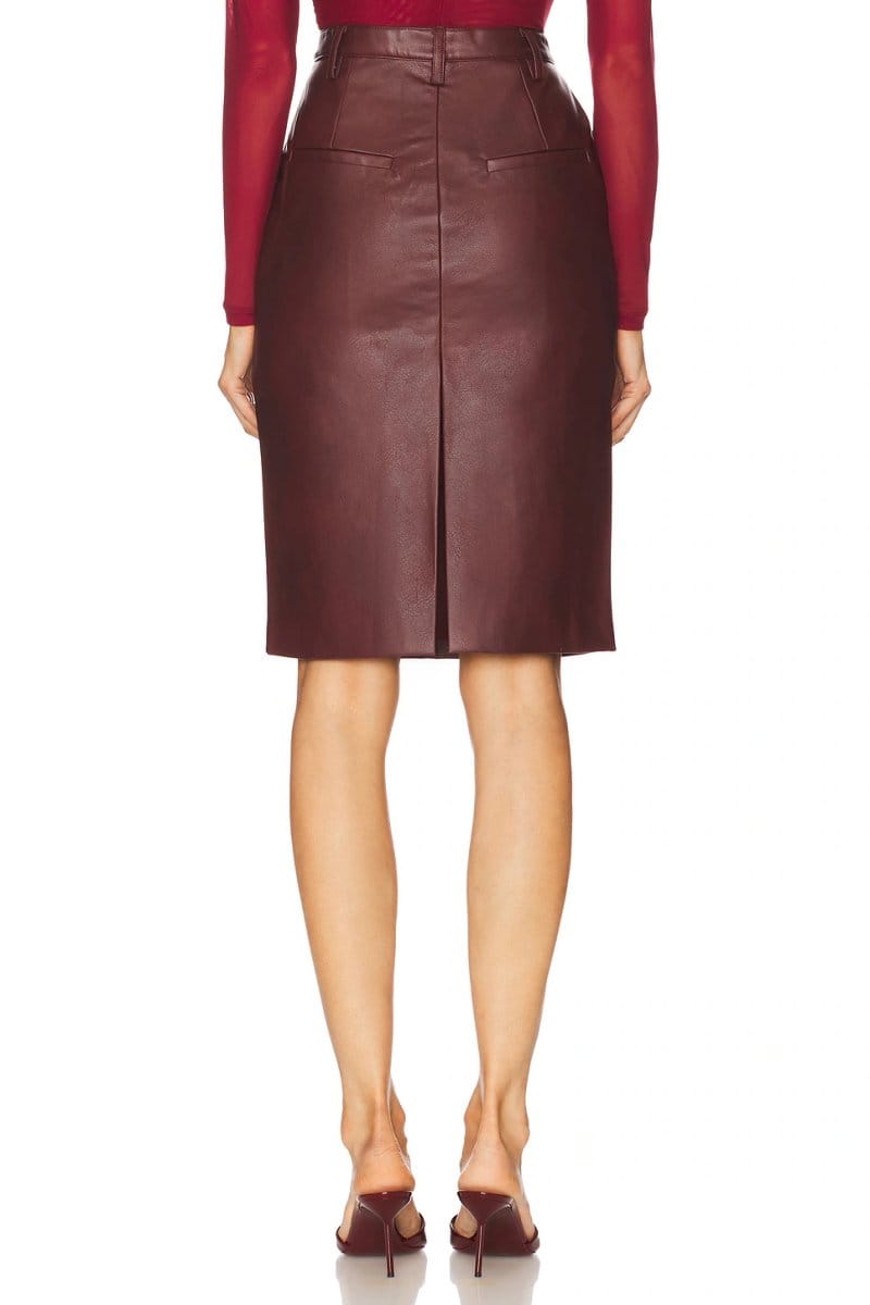 revolve Phenix Faux Leather Skirt - 4