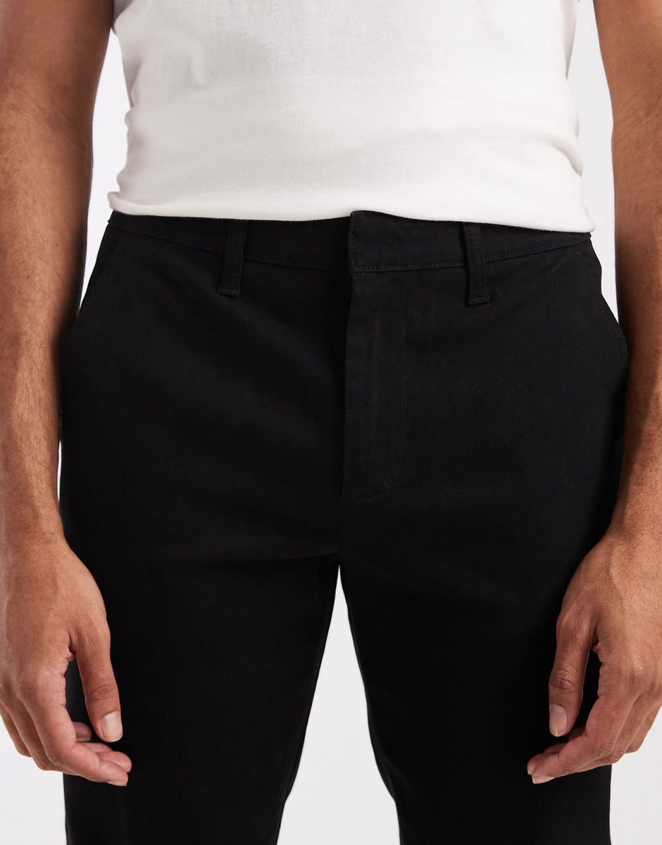 ASOS ASOS DESIGN skinny chinos in black - 4