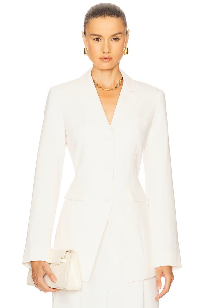 revolve Revolve Elegant Ivory Blazer Jacket