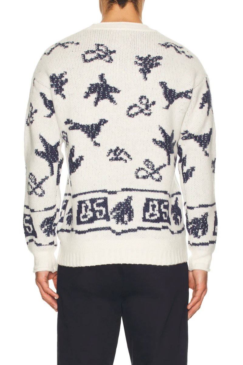 revolve Jacquard Dropped Shoulder Sweater - 2