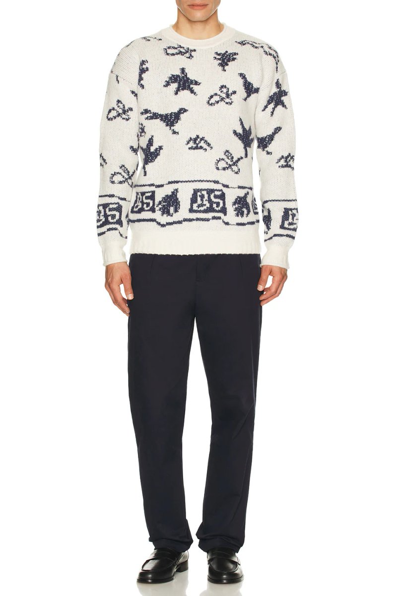 revolve Jacquard Dropped Shoulder Sweater - 3