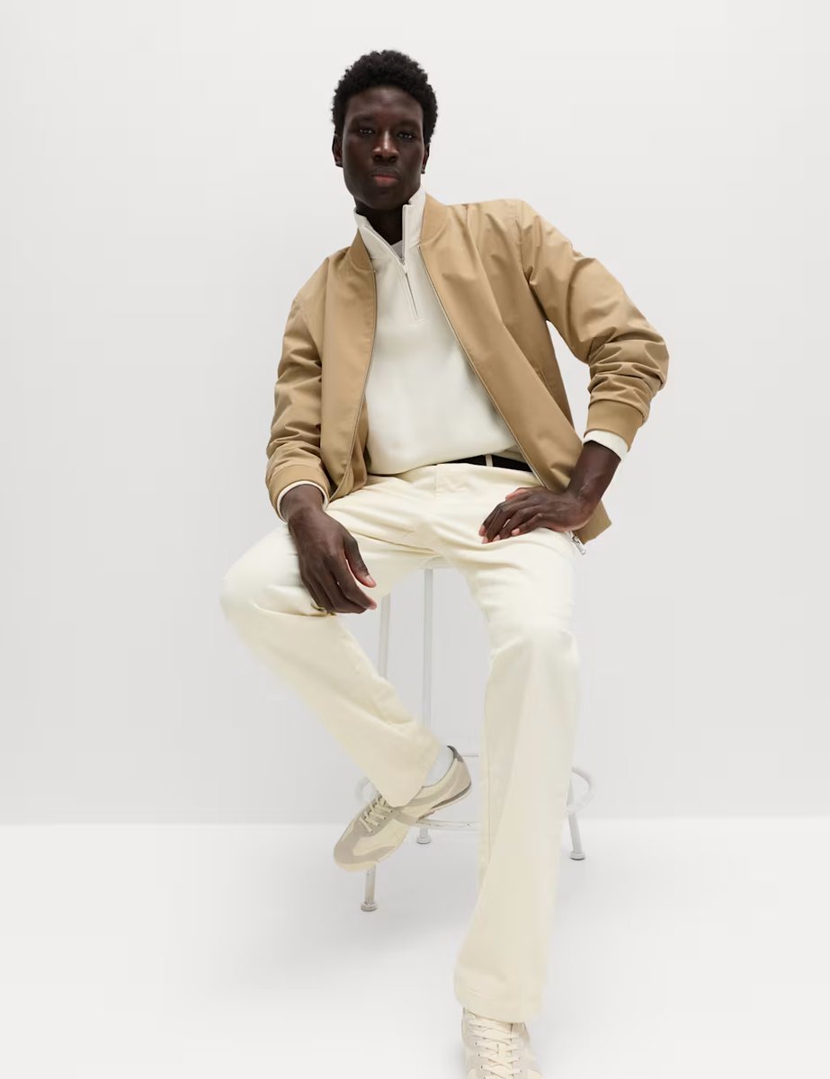 Marks & Spencer M&S Bomber Jacket with Stormwear™ Light Sand - 3