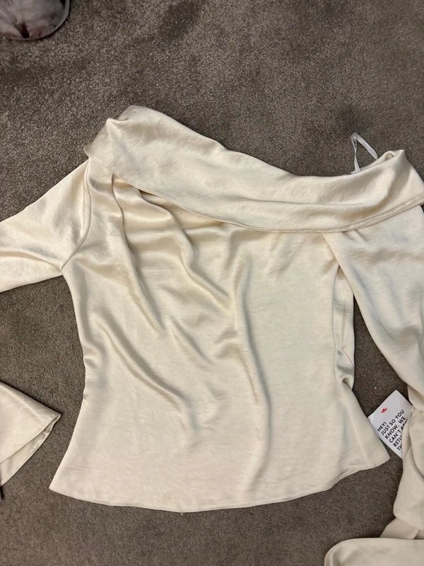 ASOS Cream ASOS Luxe top - 3