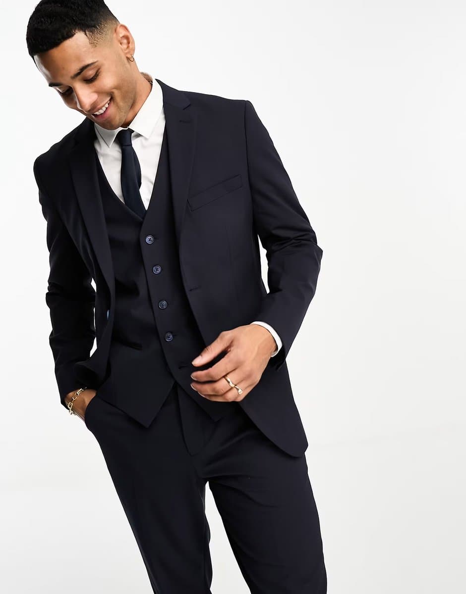 ASOS ASOS Selected Slim Fit Navy Blazer Jacket