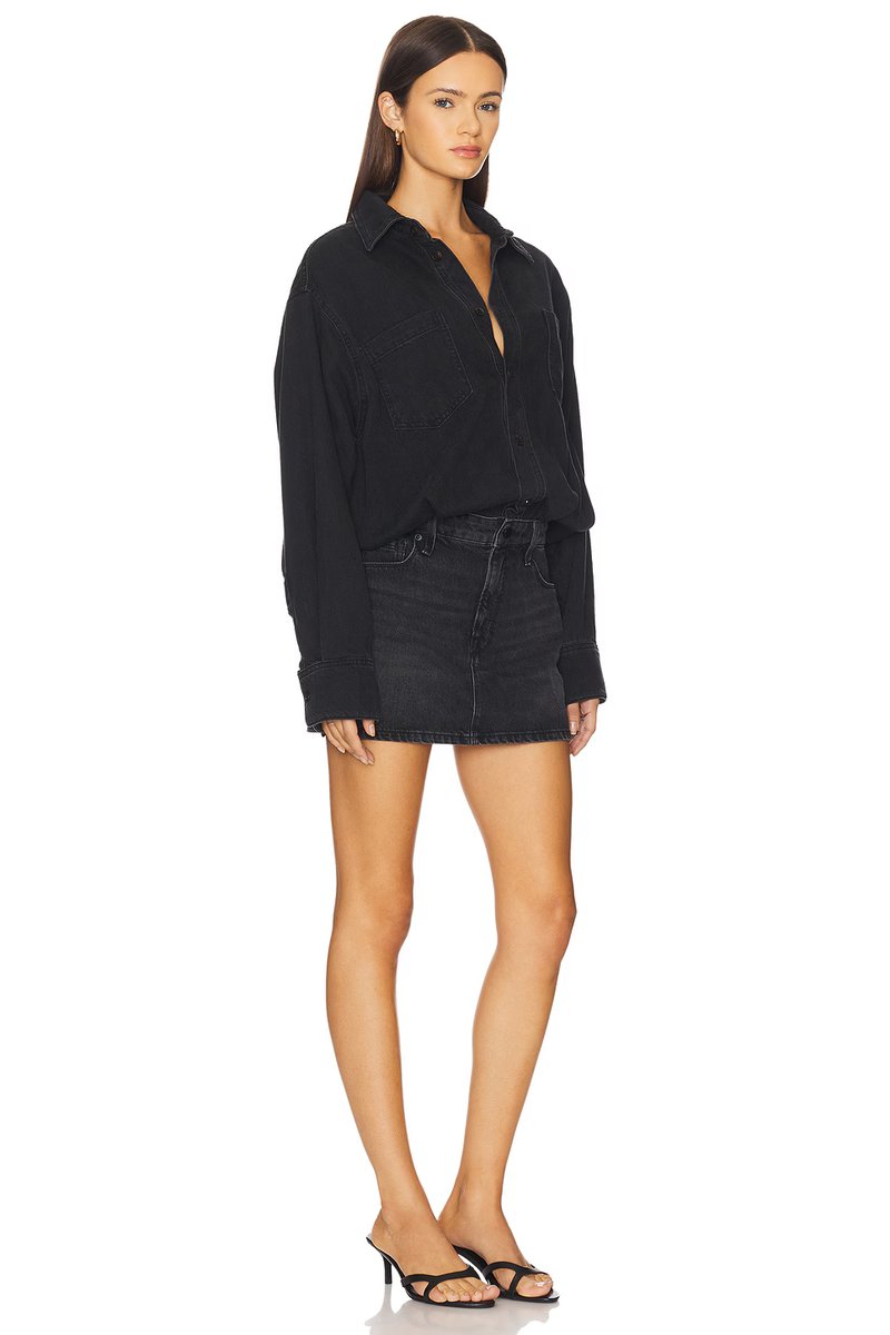revolve Denim Shirt Dress - 3