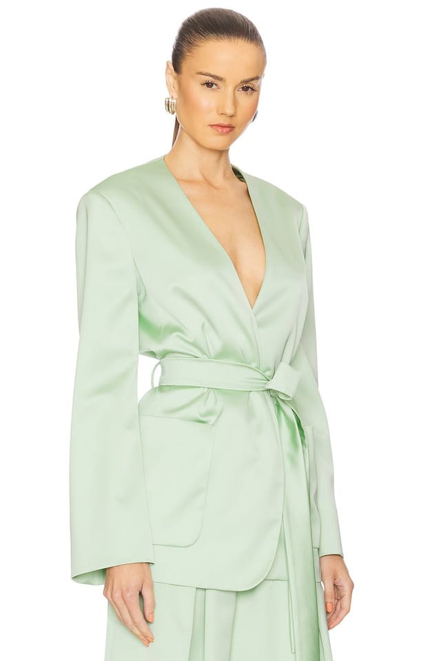 revolve Wes Collarless Blazer - 2