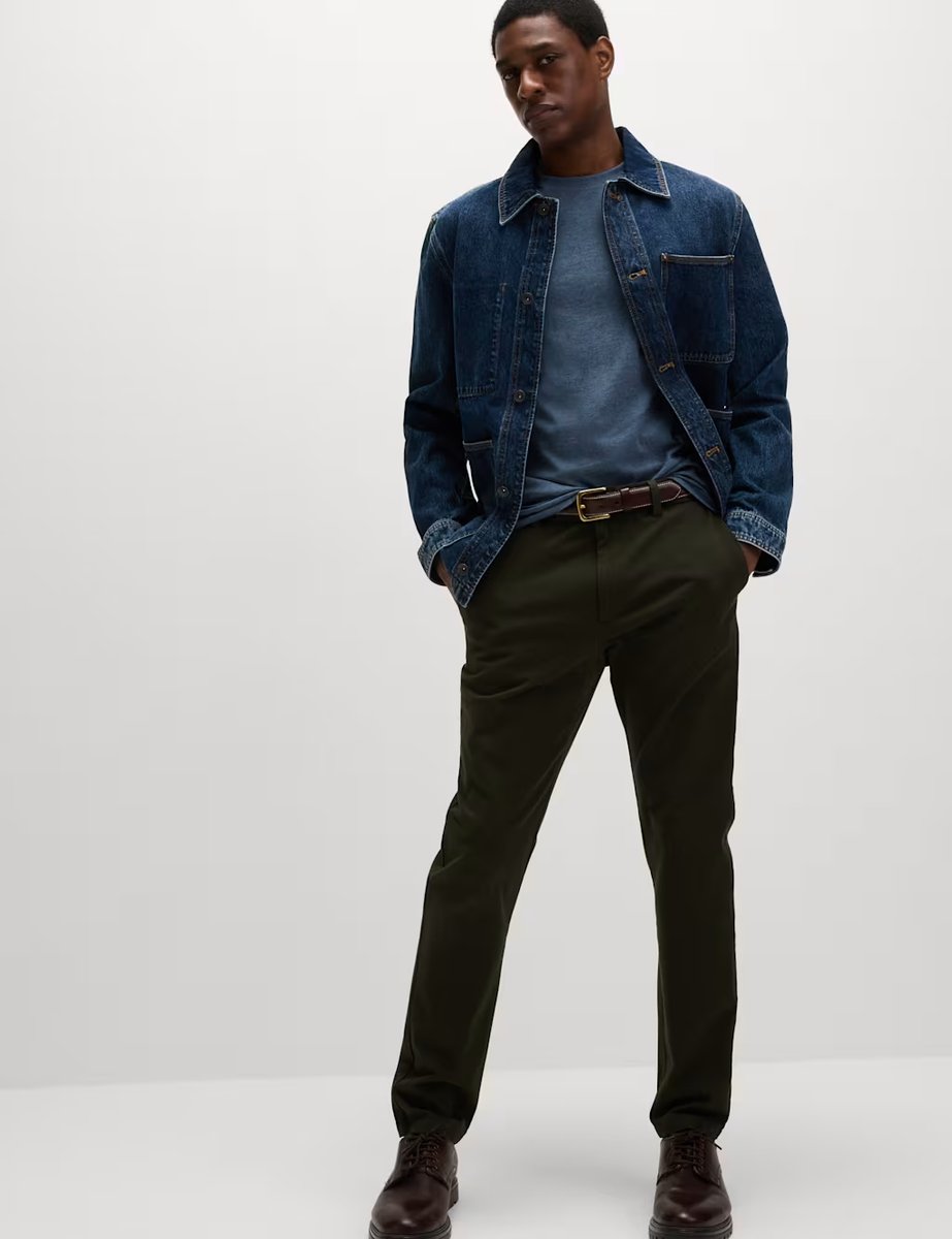 Marks & Spencer M&S 5 Pack Pure Cotton Crew Neck T-Shirts Denim Mix - 3