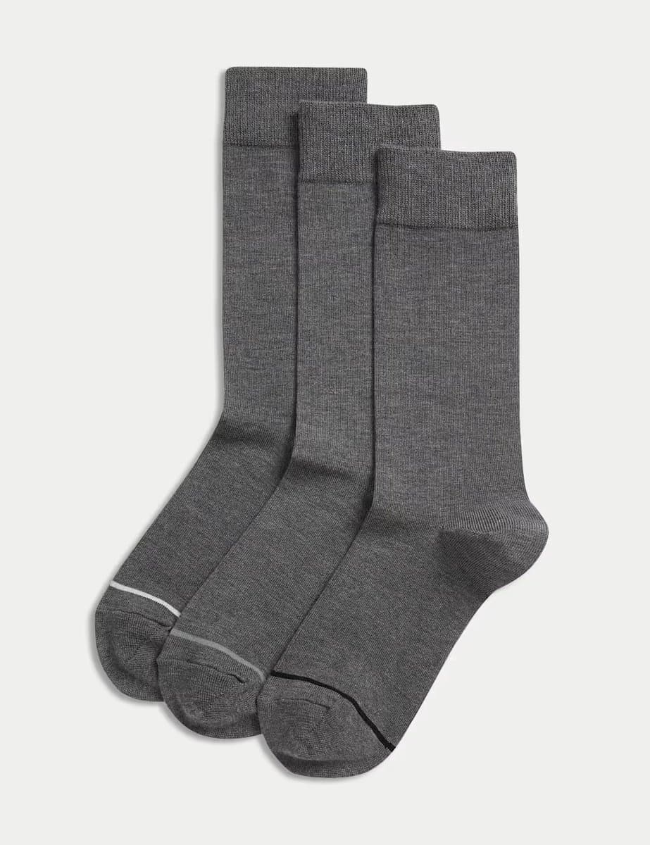Marks & Spencer M&S Dark Grey Mix Thermal Socks