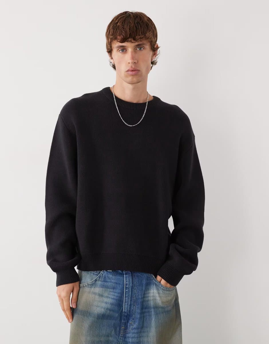 ASOS Weekday jumper in black
