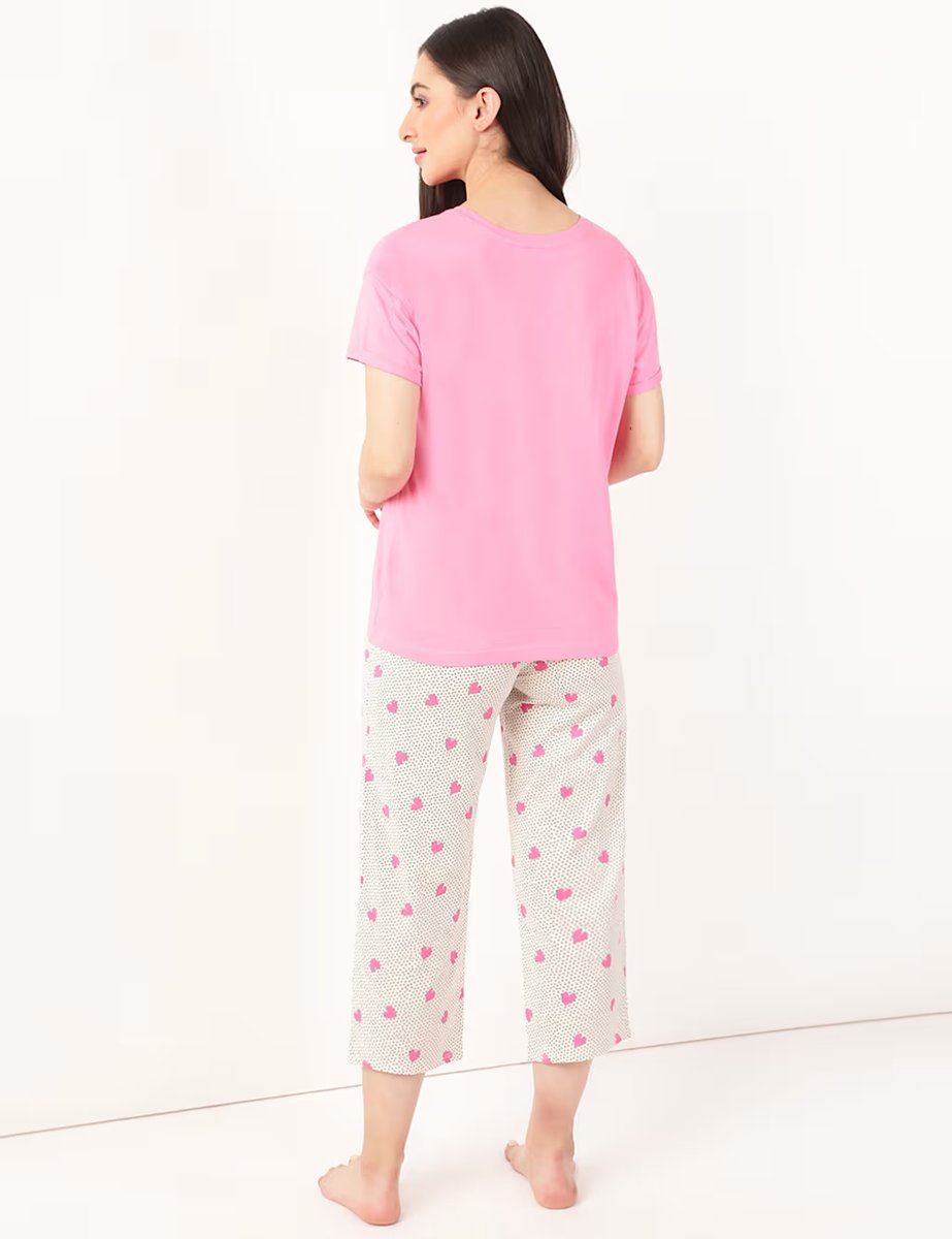 Marks & Spencer M&S INT SS CL Heart Flatpack Pink Mix - 2