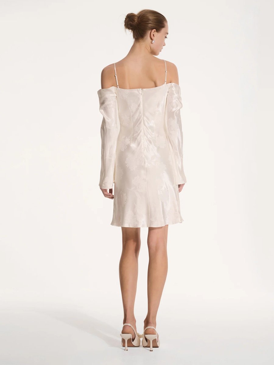 OMNES Monique Mini Dress in Ivory - 2