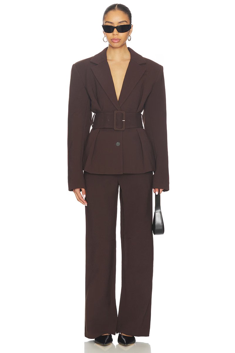 revolve Suiting Belted Blazer - 4