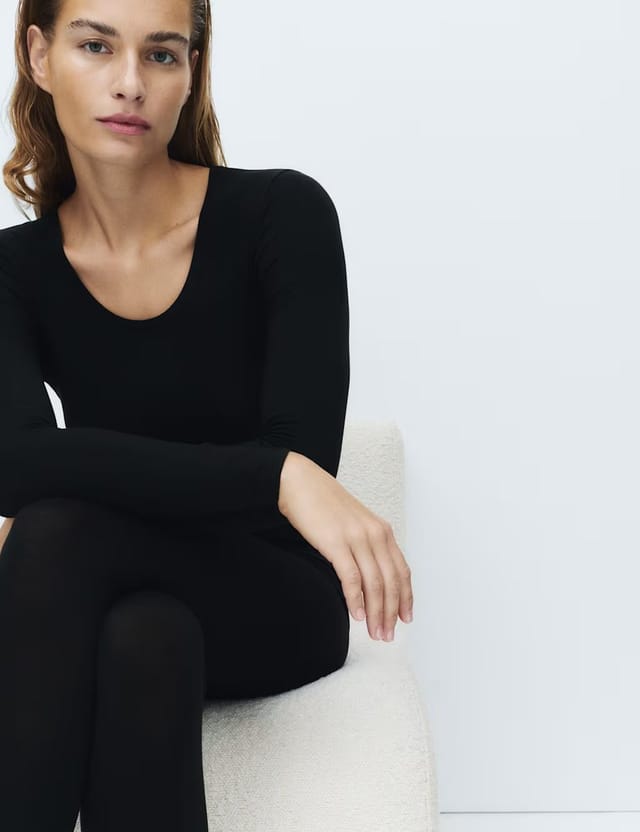 Marks & Spencer M&S 2 Pack Heatgen™ Thermal Long Sleeve Tops Black - 2