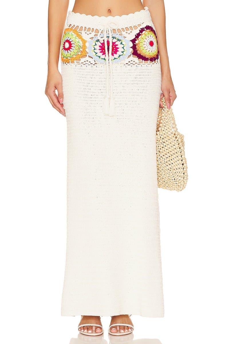revolve Kestrel Crochet Maxi Skirt