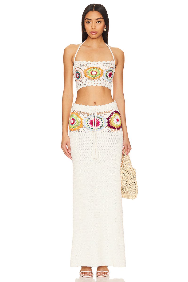 revolve Kestrel Crochet Maxi Skirt - 4