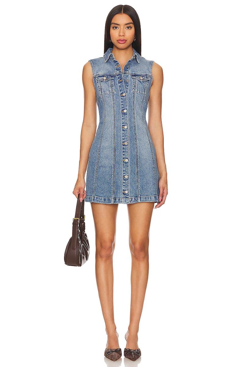 revolve Button Up Dress