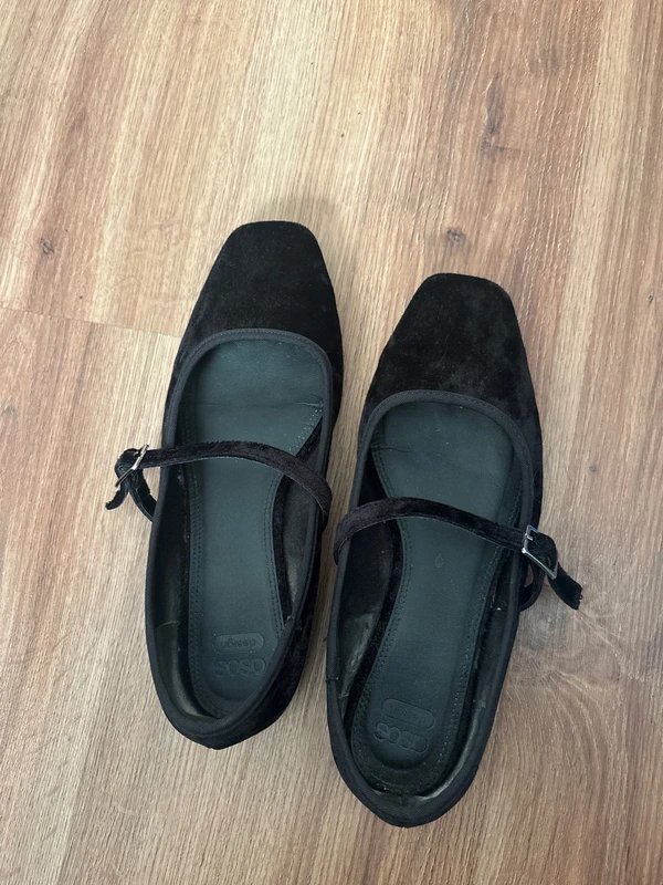 ASOS Asos Design Velvet Mary Janes. - 2