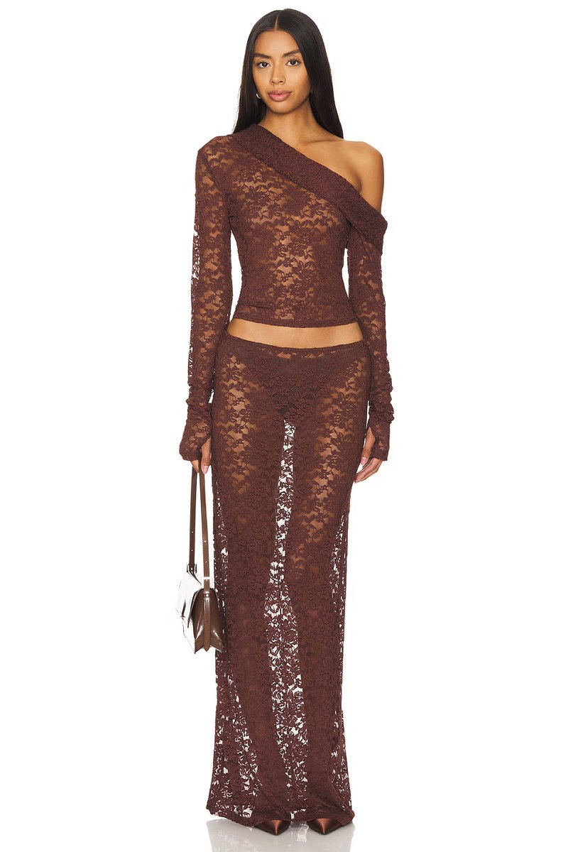 revolve Black Swan Off Shoulder Top - 4