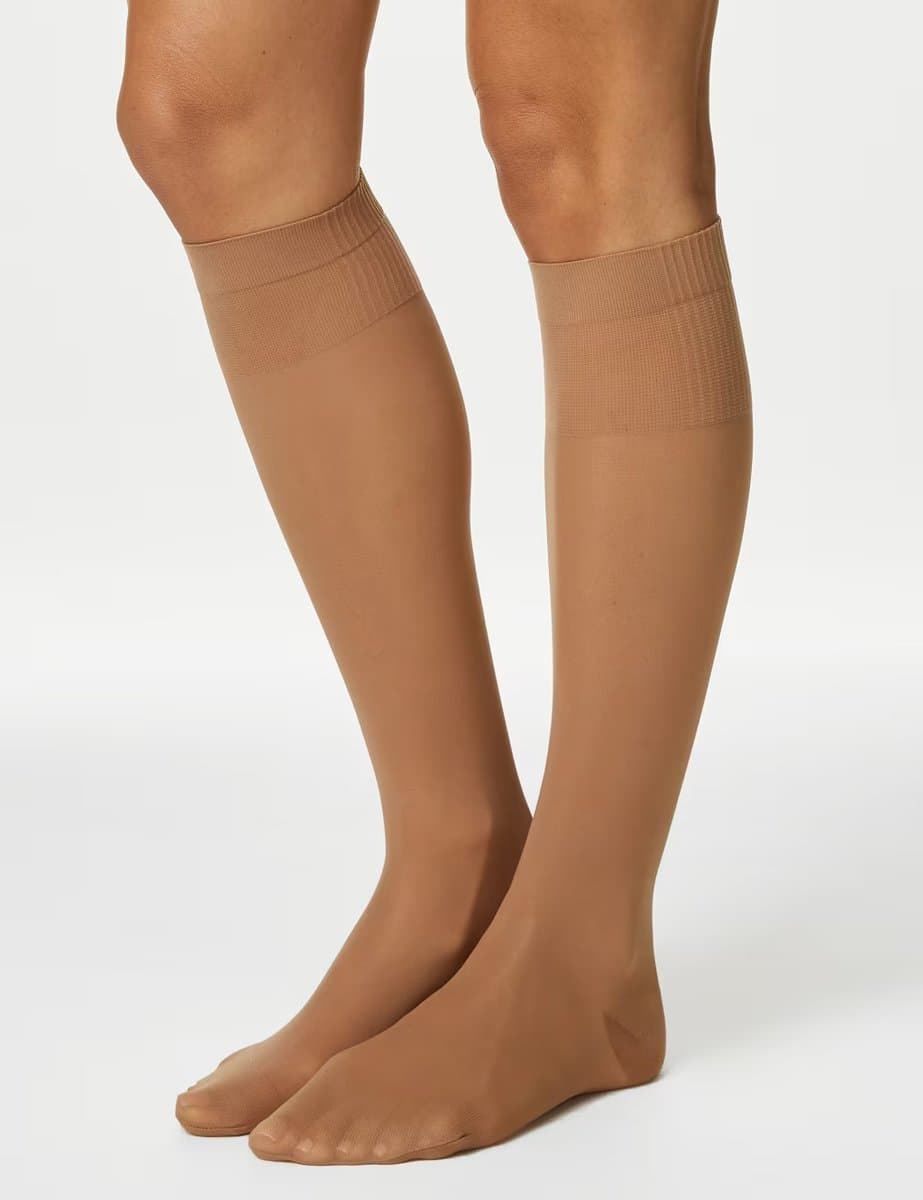 Marks & Spencer M&S Firm Support Knee Highs in Rose Quartz