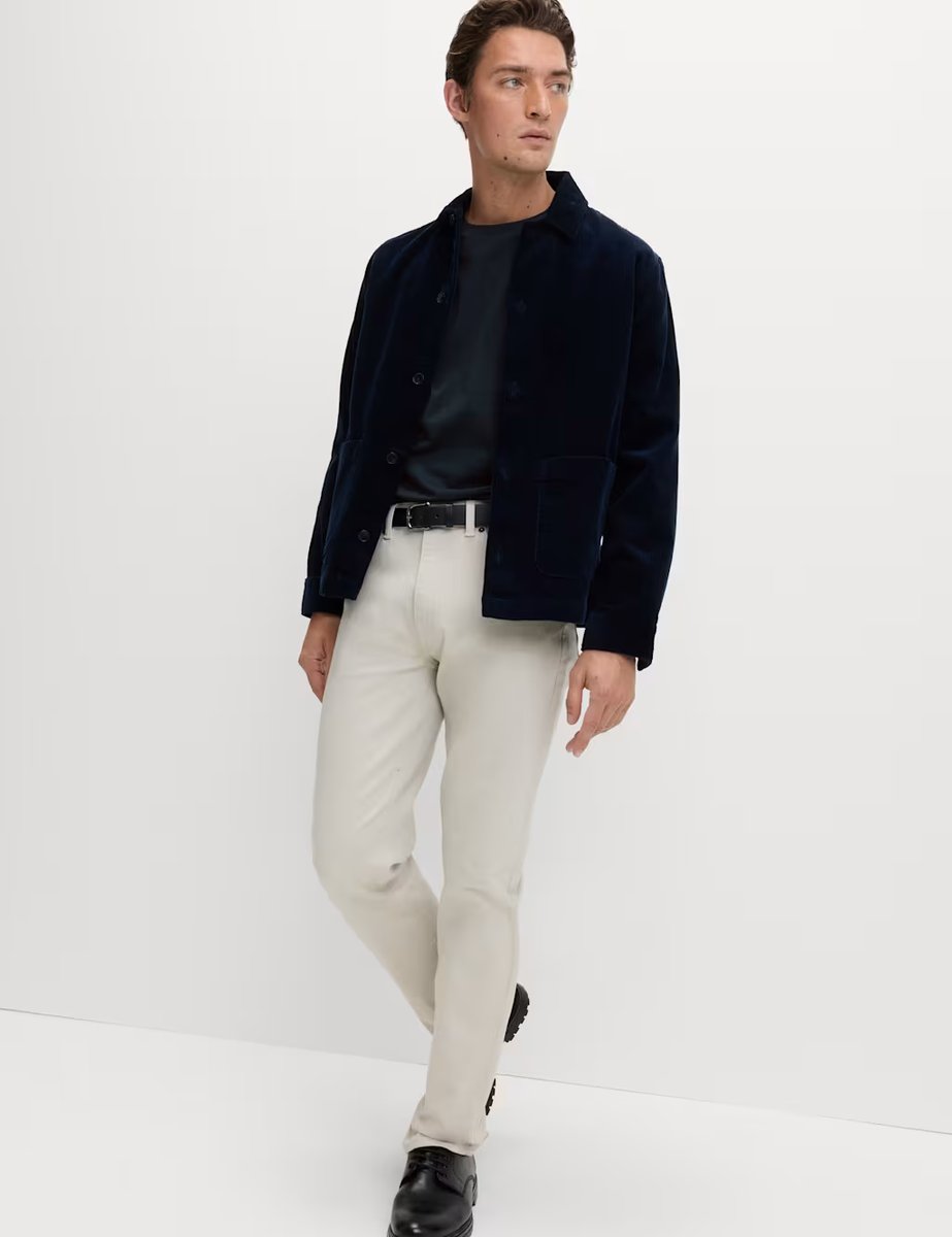 Marks & Spencer M&S Relaxed Fit Pure Cotton T shirt Navy - 3