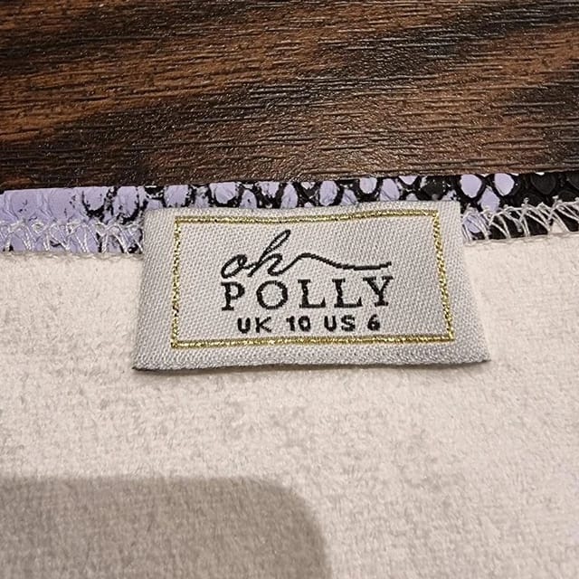 Oh Polly Oh Polly Purple Snake Print Bralet Crop Top - 3