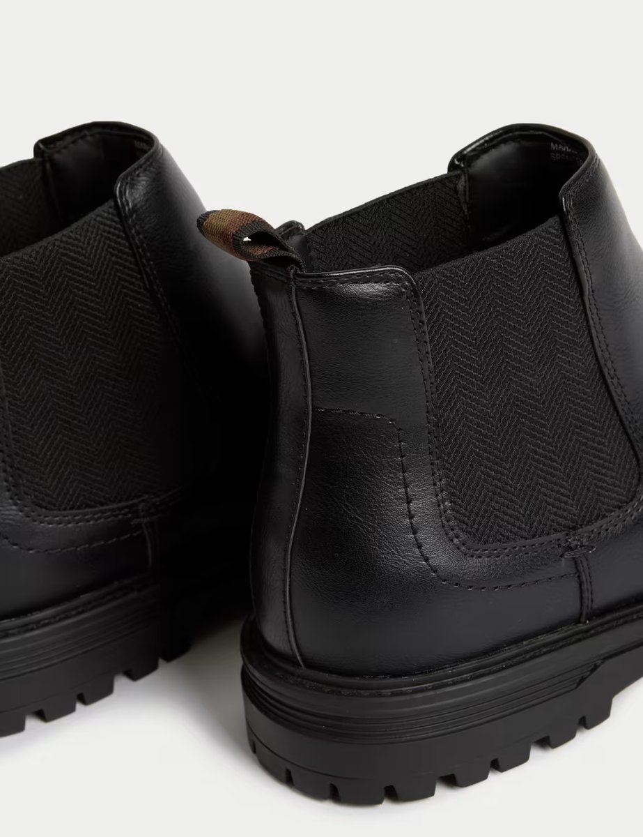 Marks & Spencer M&S Cleated Chelsea Boots Black - 2