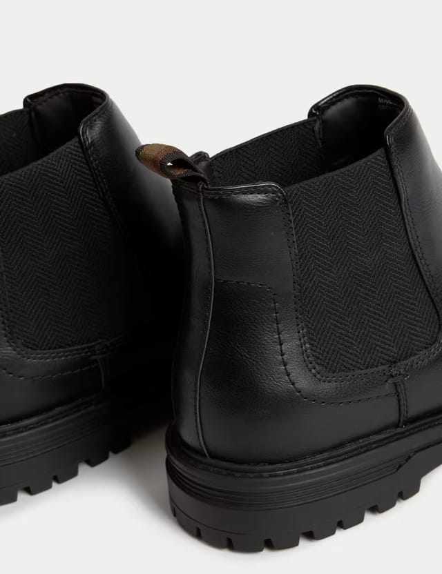 Marks & Spencer M&S Cleated Chelsea Boots Black - 2