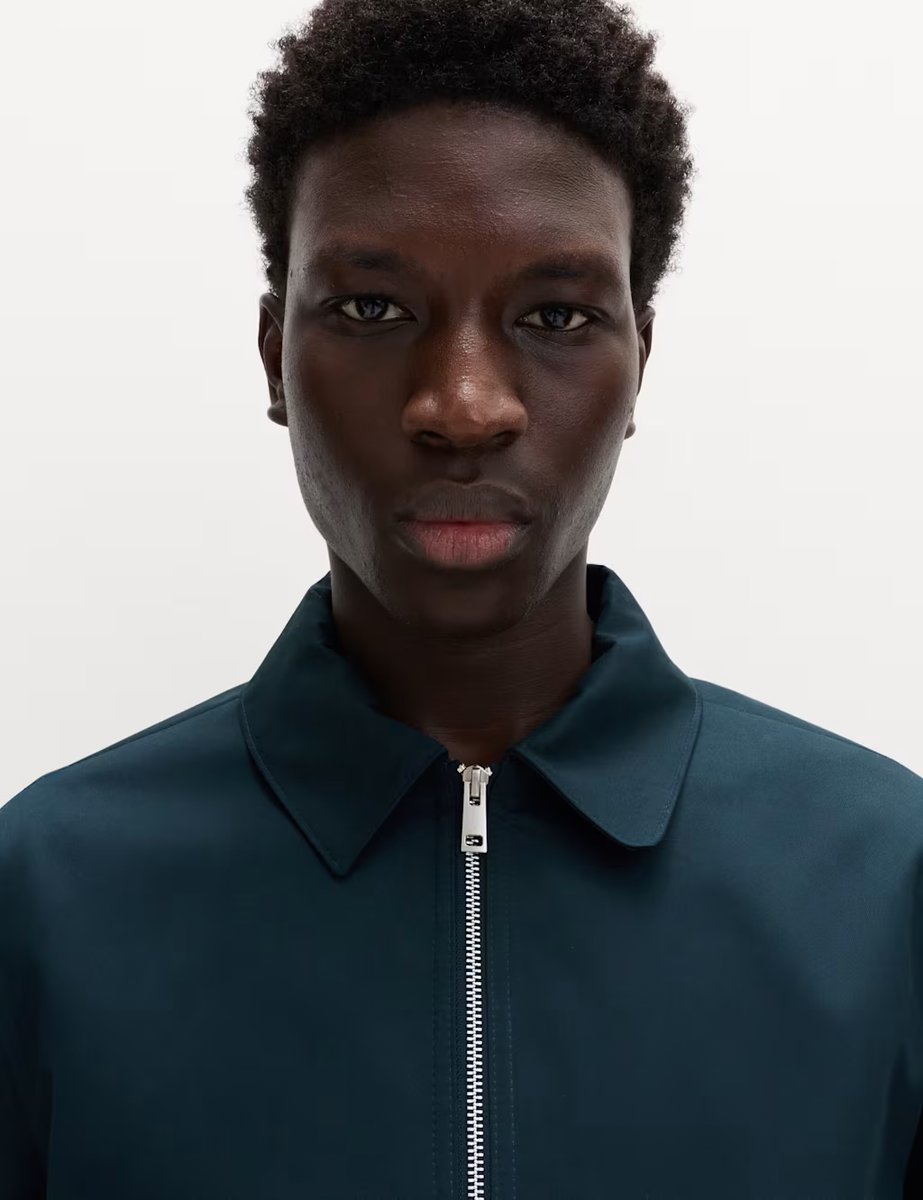 Marks & Spencer M&S Pure Cotton Harrington Jacket Dark Ink - 4