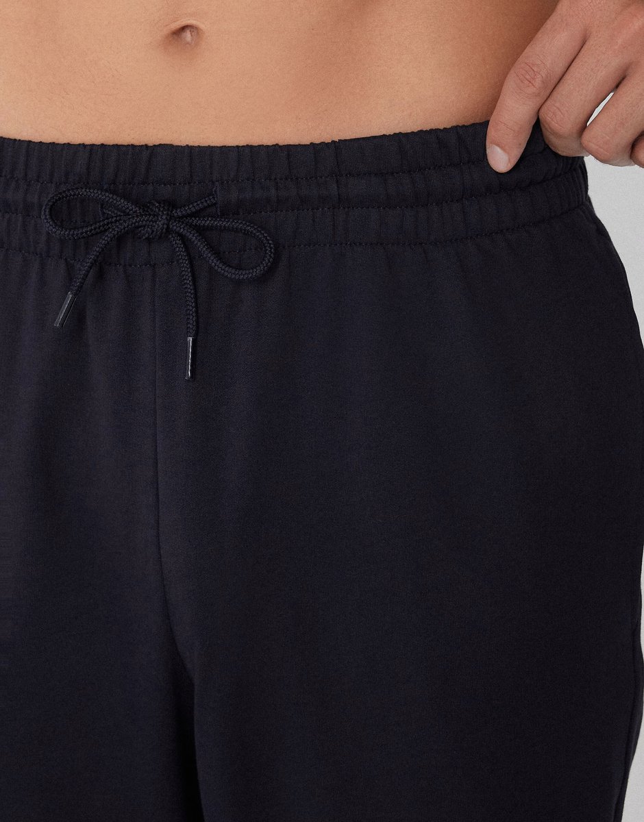 ASOS Tezenis Fleece trousers with pockets in dark blue - 3