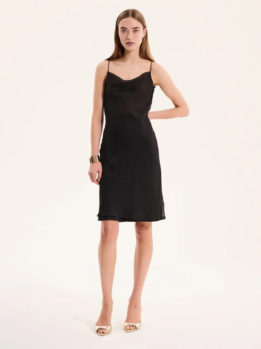 OMNES Kiki Mini Dress in Black