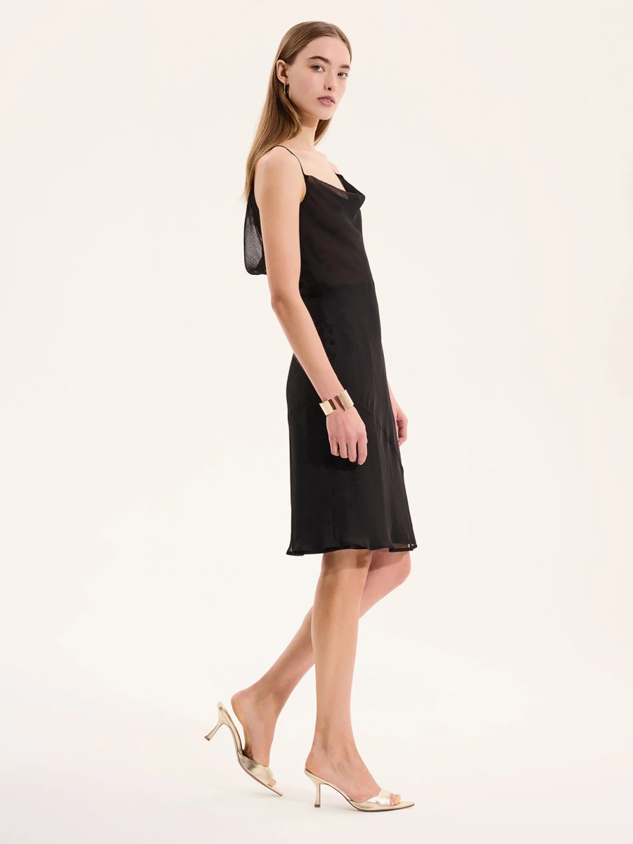 OMNES Kiki Mini Dress in Black - 3