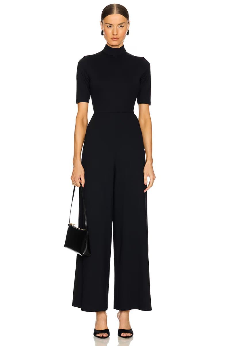 revolve Mock Neck Short Sleeve Jumpsuit
