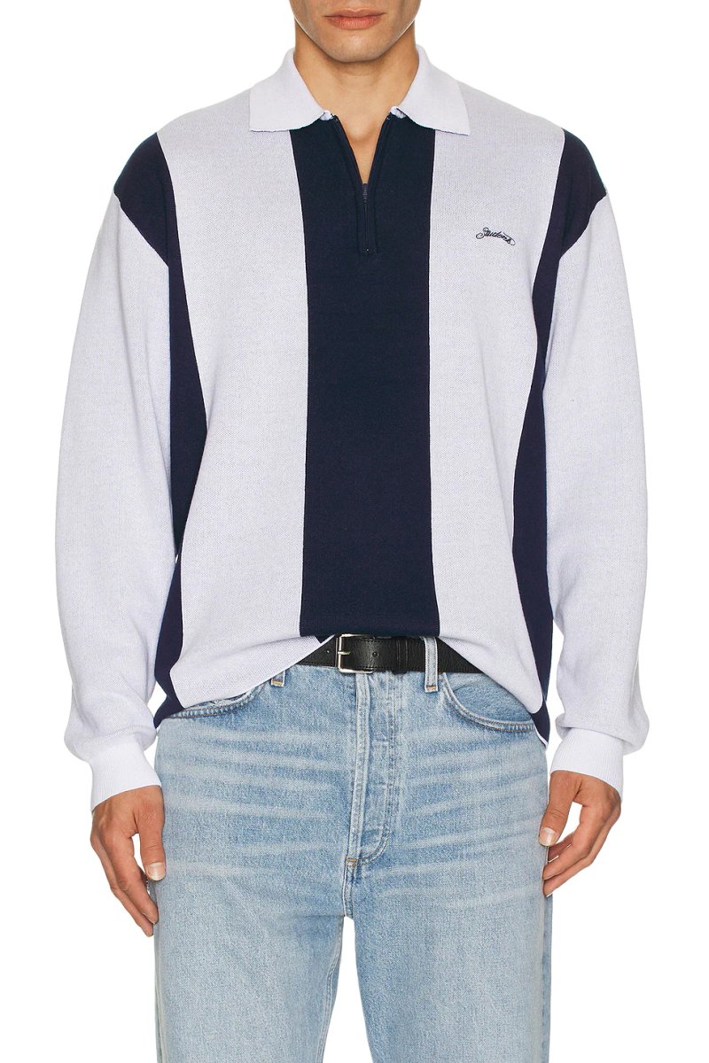 revolve Gibson Fleece Long Sleeve Polo - 4