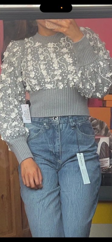 ASOS ASOS luxe knitted jumper with bow detail - 1