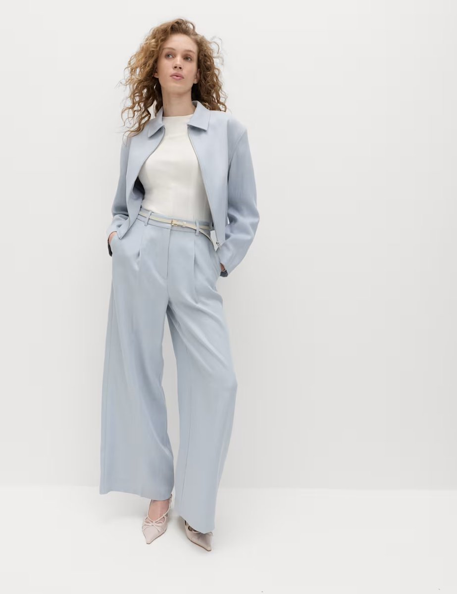 Marks & Spencer M&S Zip Through Jacket with Linen Chambray - 3