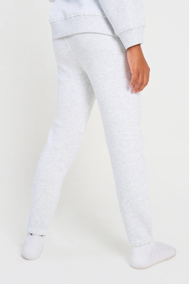 Kaiia Kaiia Kids Cuffed Joggers Light Grey Marl & Navy - 2