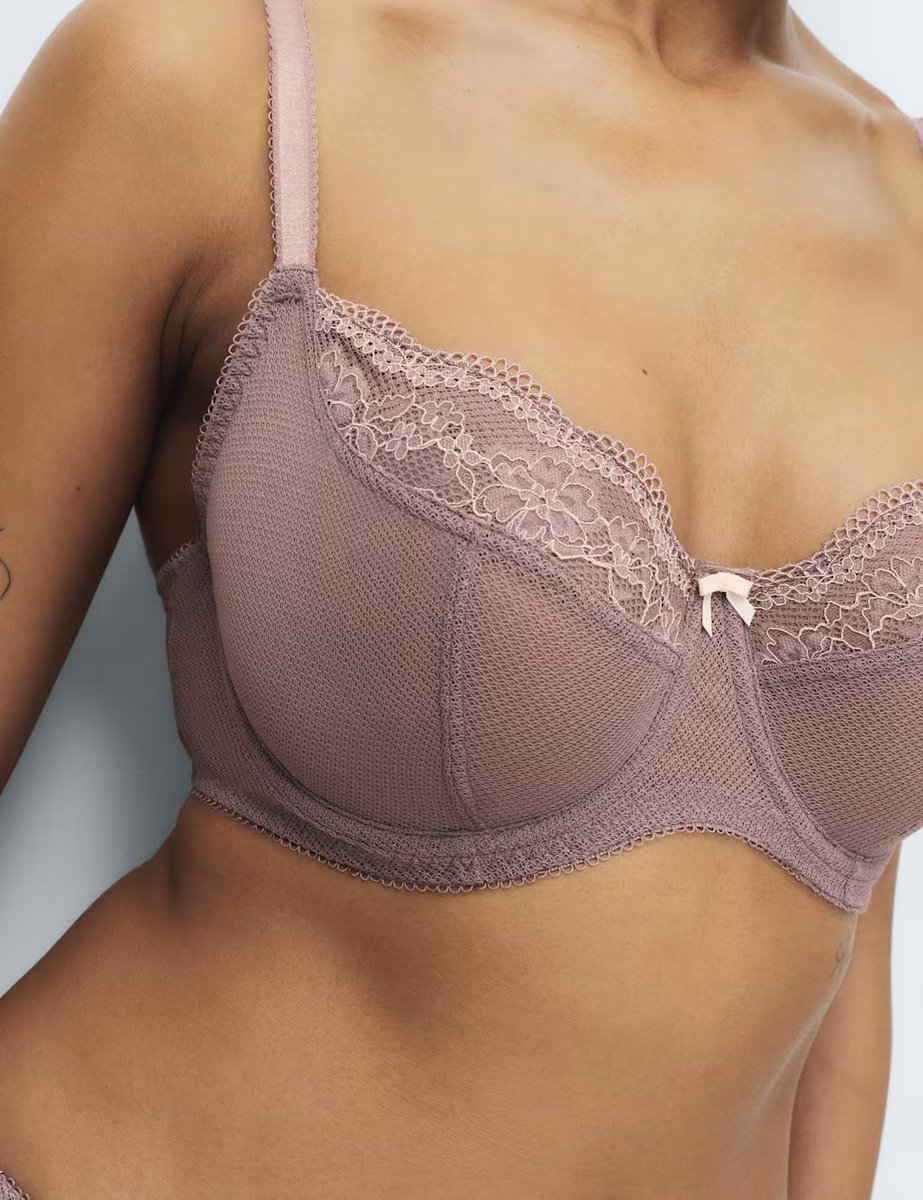 Marks & Spencer M&S Jasmine Lace Wired Balcony Bra (F-H) Praline - 2