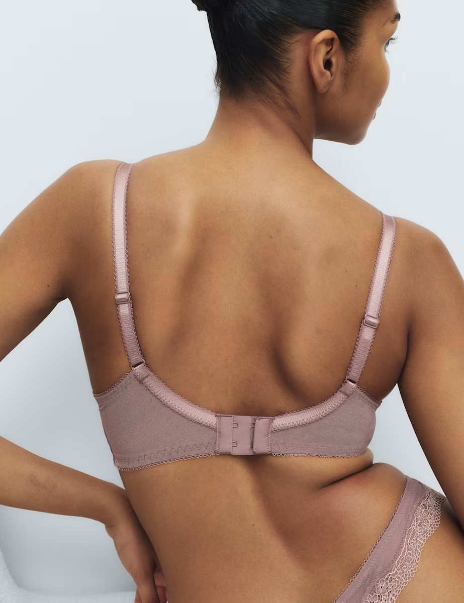 Marks & Spencer M&S Jasmine Lace Wired Balcony Bra (F-H) Praline - 4